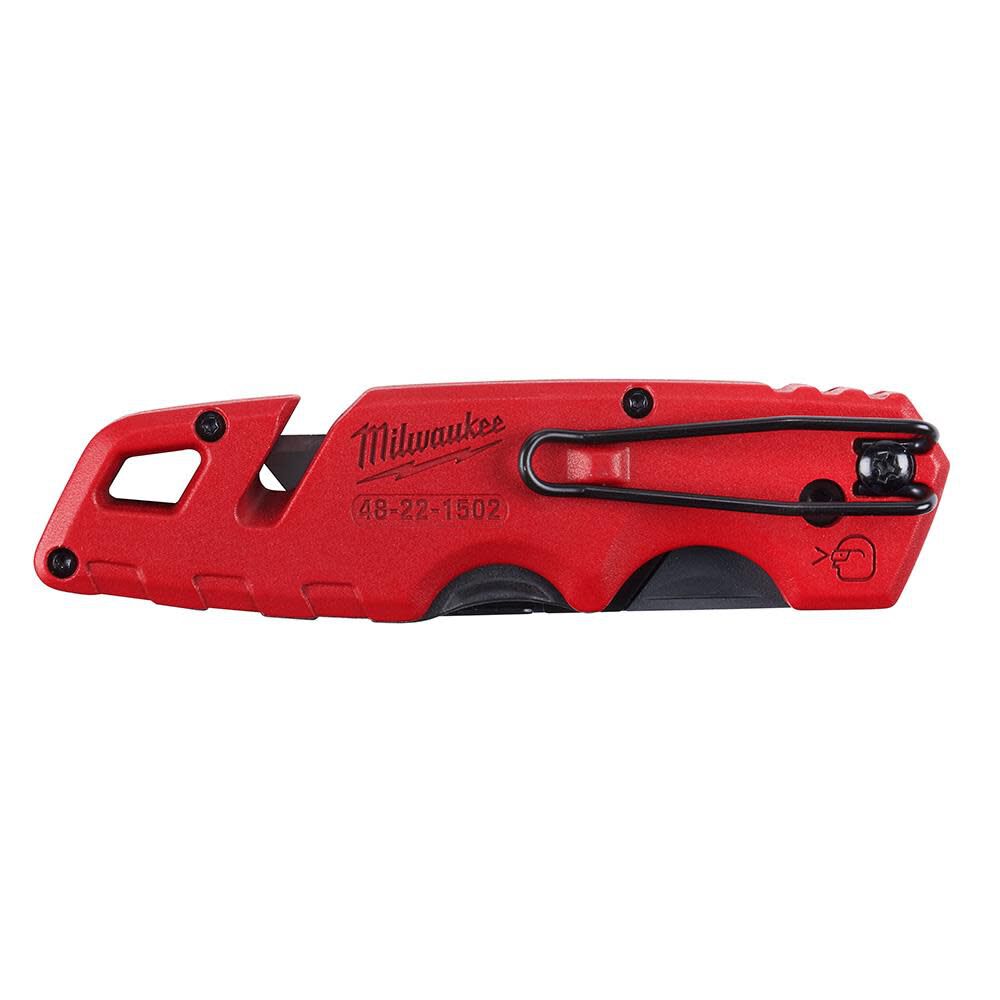 Milwaukee FASTBACK Folding Utility Knife with Blade Storage 48-22-1502 from Milwaukee