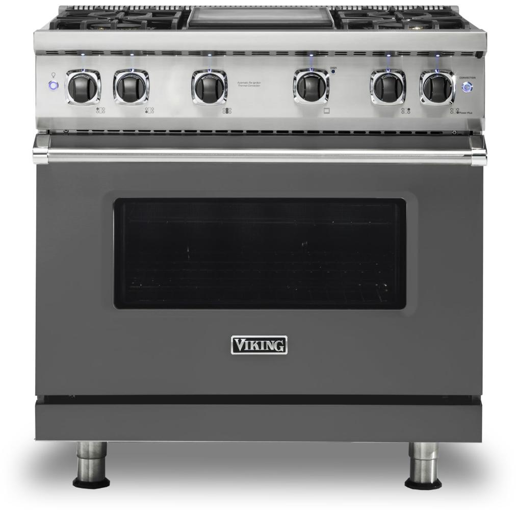 Viking 36-inch Freestanding Gas Range with GourmetGlo VGR536-4GDG