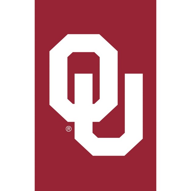 Evergreen University Of Oklahoma Garden Applique Flag 12 5 X 18 Inches Outdoor Sports Decor For Homes And Gardens