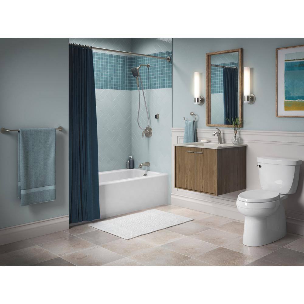 KOHLER Bellwether 66 in. x 32 in. Soaking Bathtub with Right-Hand Drain in White K-848-0