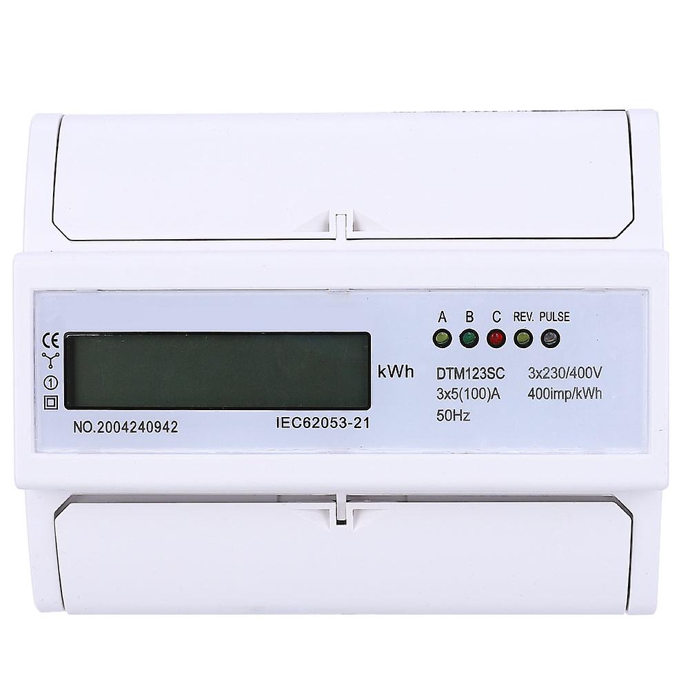 230/400v 5-100a Energy Consumption Digital Electric Power Meter 3 Phase Kwh Meter With Lcd