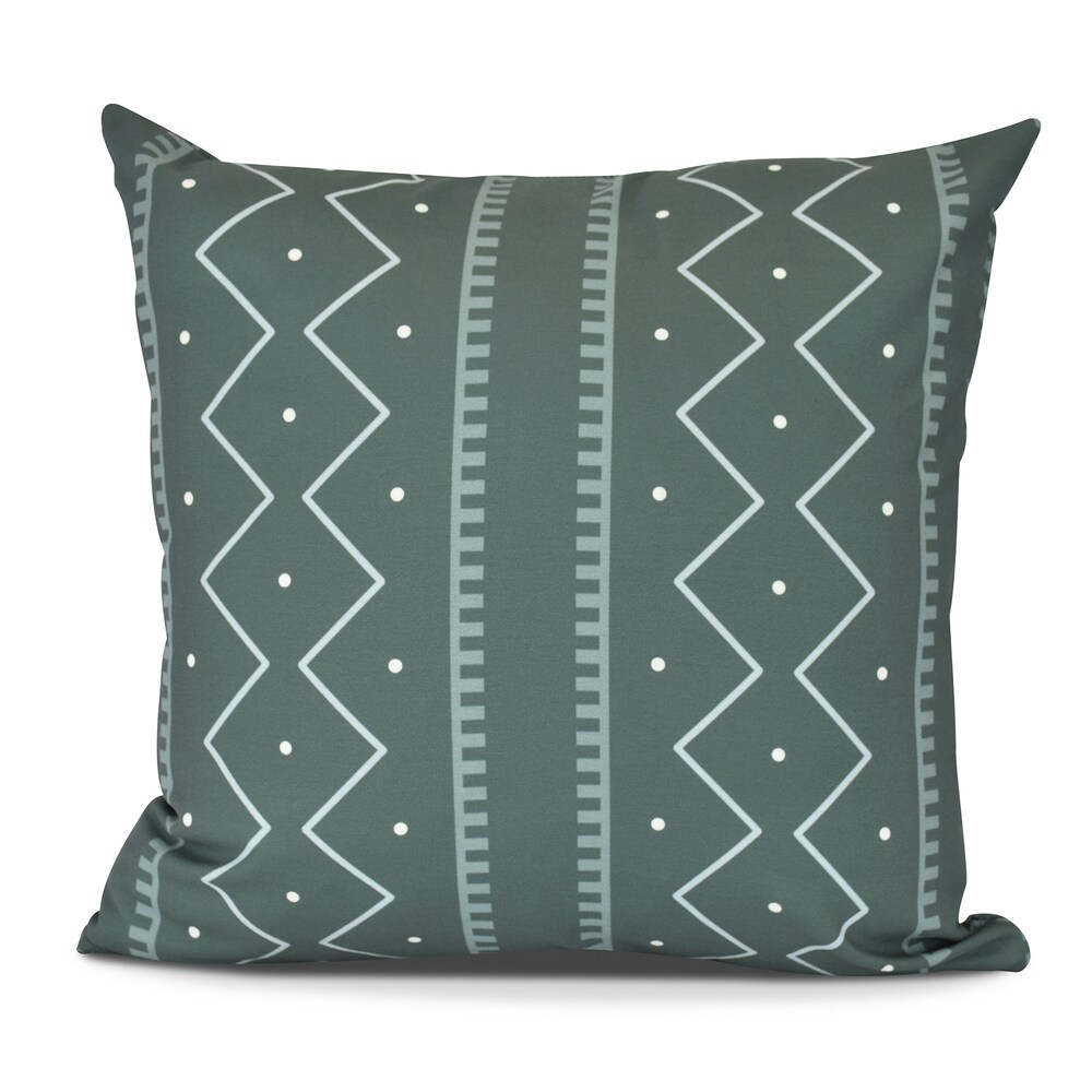 Mudcloth Geometric Print Pillow