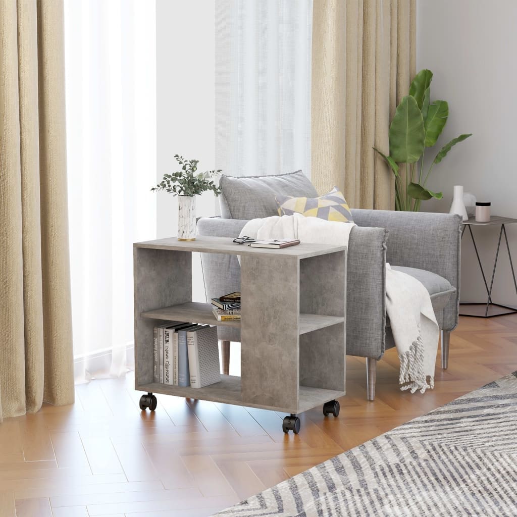 Side Table Concrete Gray 27.6