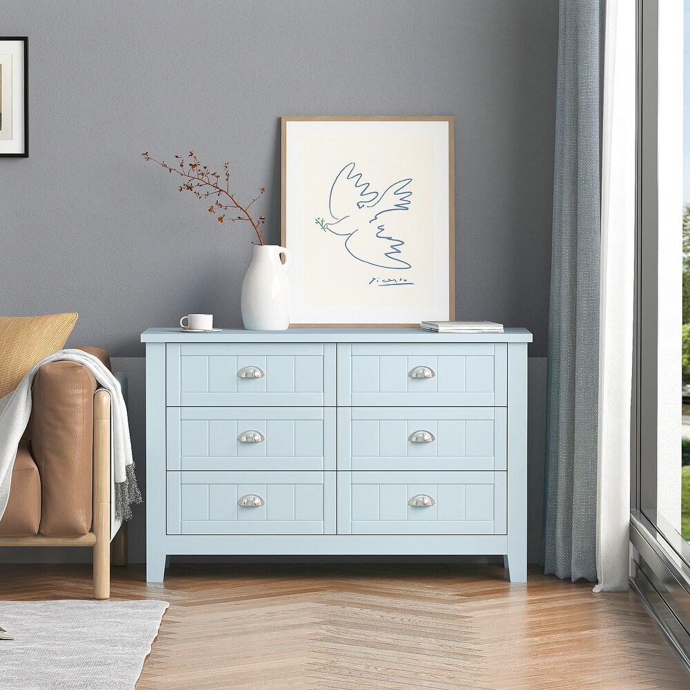 6 Drawer Dresser side cabinet