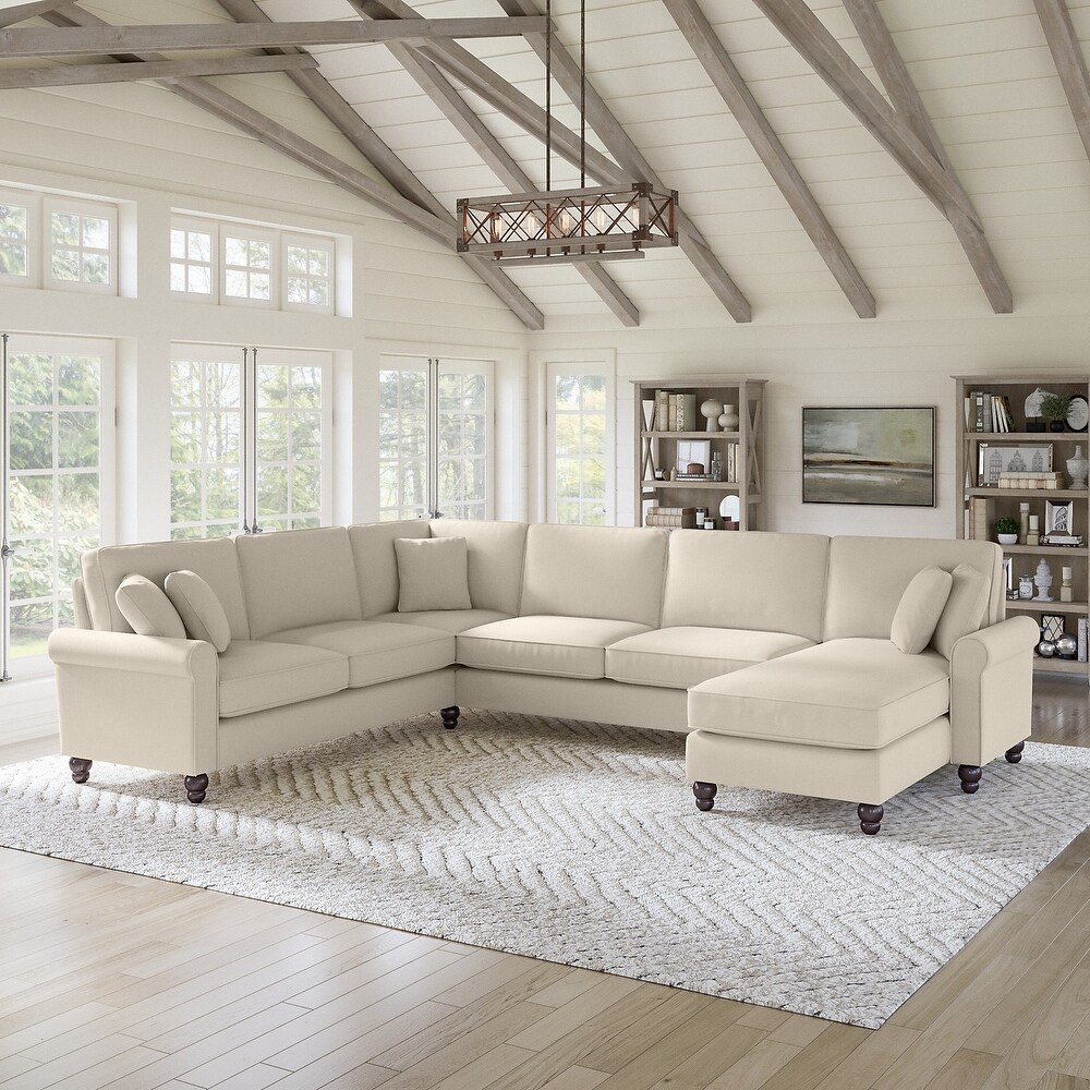 Hudson U Shaped Couch with Reversible Chaise Lounge by Bush Furniture