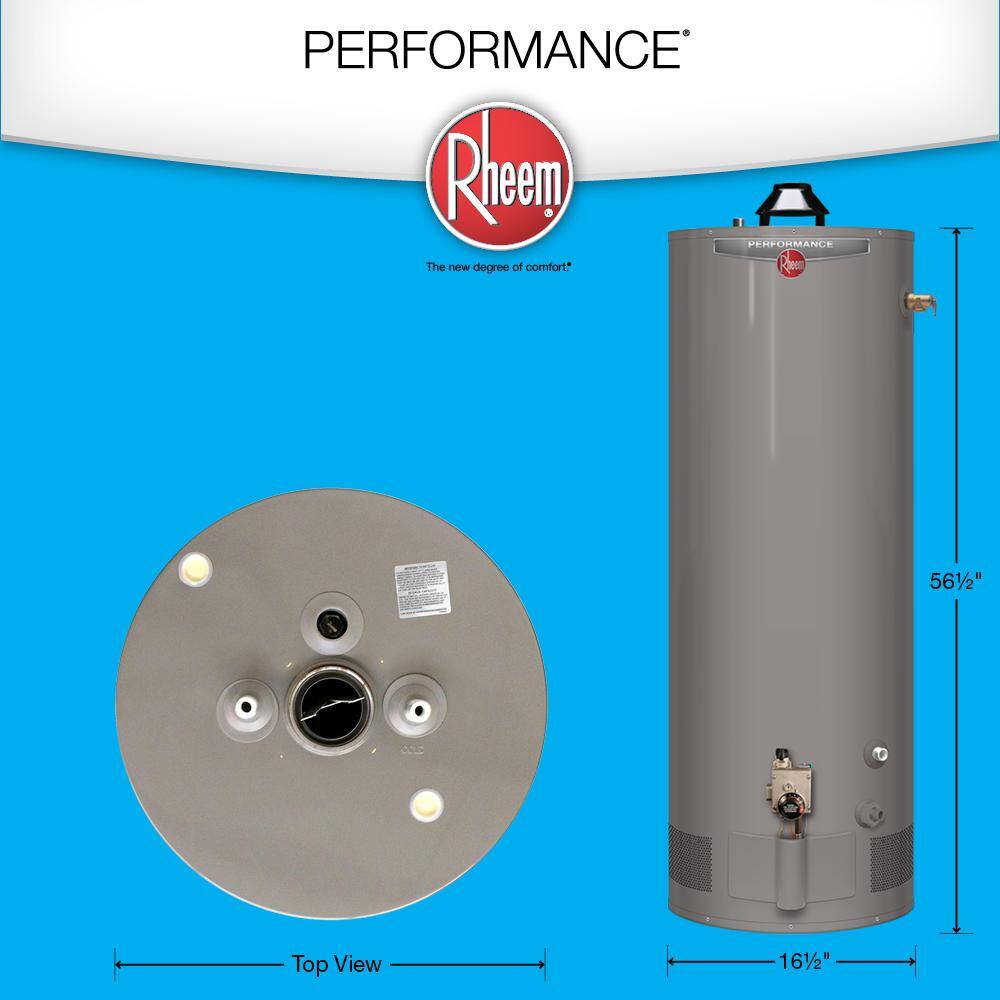 Rheem Performance Manufactured Housing 29 Gal. Tall 6 Year 32000 BTU Convertible Natural GasLP Tank Water Heater XG29T06MH32U1