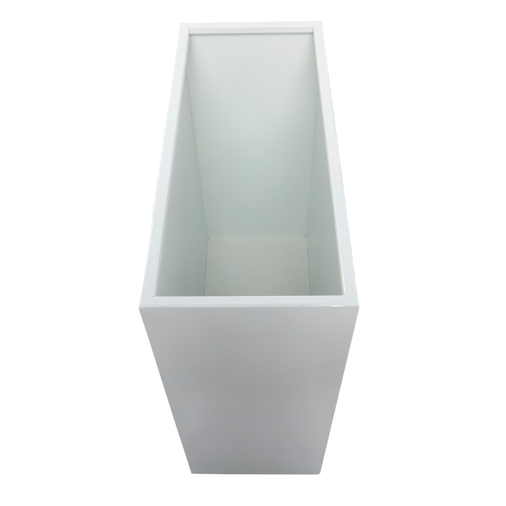 Black or White Metal Modern Planter (Set of 2)   S/2 28\