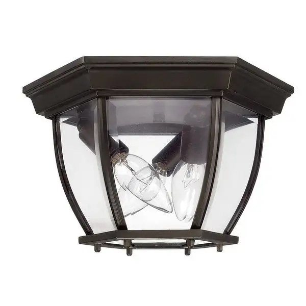 Traditional 3- light Outdoor Flush Mount Fixture