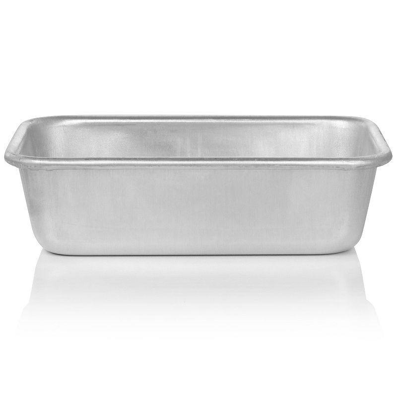 Oster Cocina Baker's Glee 9 Inch x 5.3 Inch Aluminum Rectangle Loaf Pan in Silver