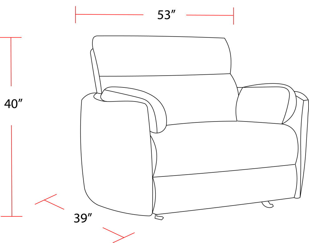 Parker Living Radius XL Power Glider Recliner Extra Wide Seat   Transitional   Recliner Chairs   by Parker House  Houzz