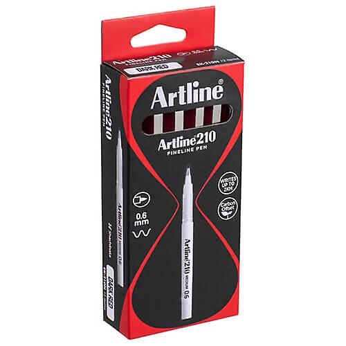 Artline Fineliner Medium Pen 0.6mm (Box of 12)