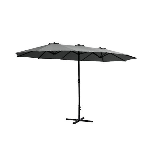 Outdoor Twin Umbrellas Beach Stand Garden Base Sun Patio