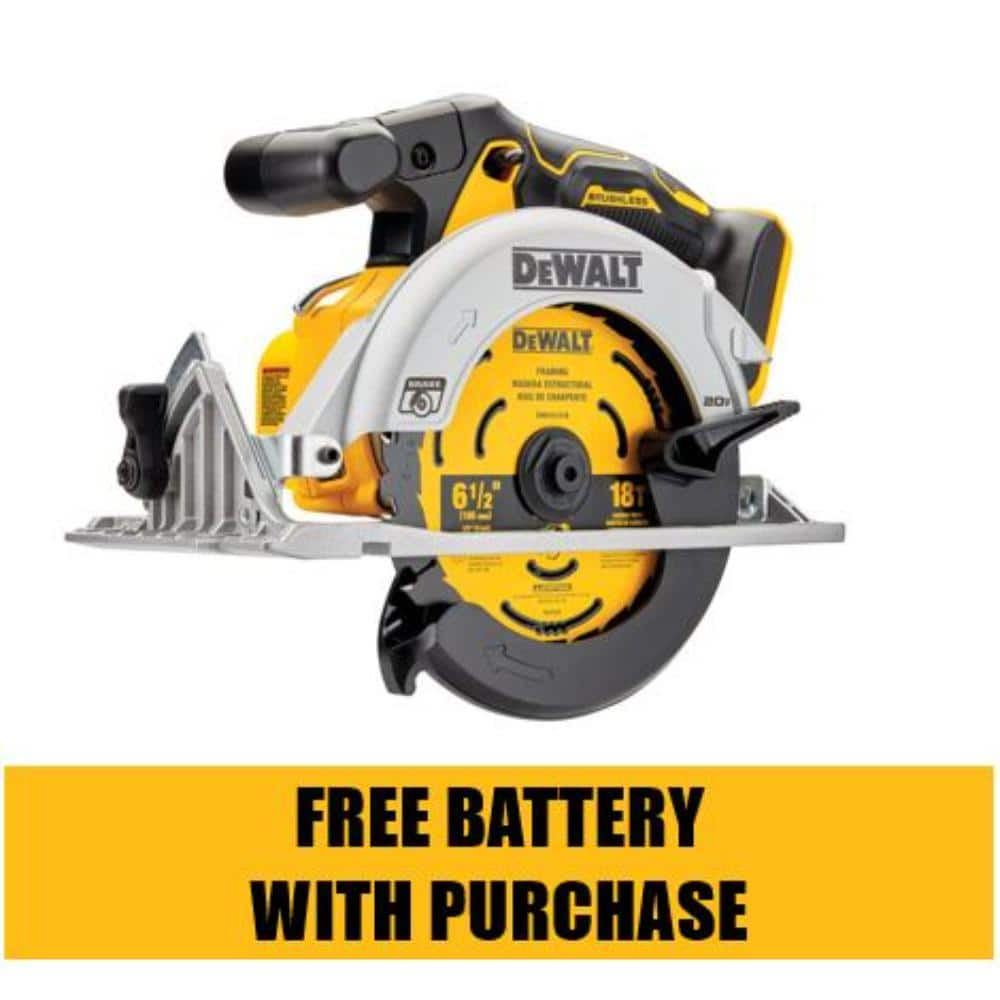 DEWALT 20V MAX Cordless Brushless 6-1/2 in. Circular Saw (Tool Only) DCS565B