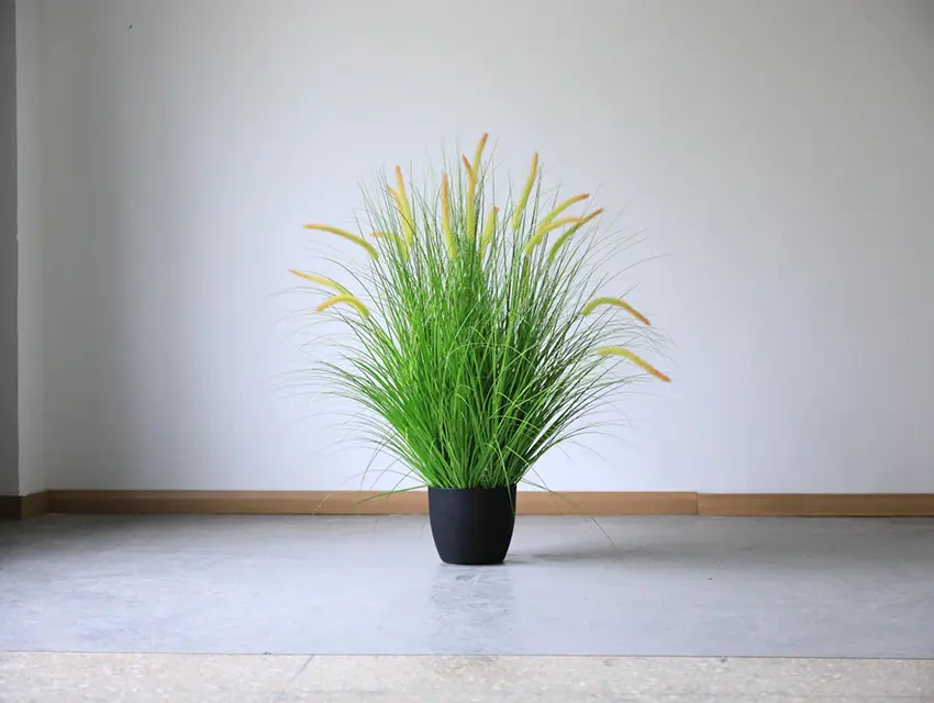 48 inch 19 head foxtail grass pot green onion grass lawn light green PE ball white light pine bark artificial landscape