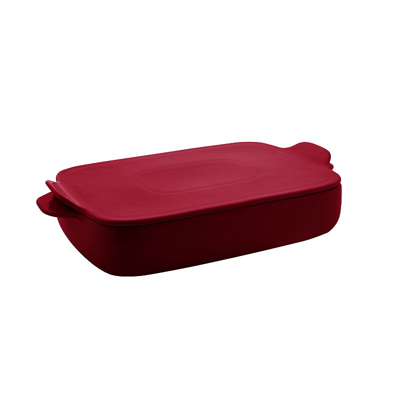 KitchenAid KQ994BX Vitrified Stoneware 4.5-qt. Rectangular Baker with Lid