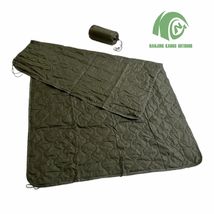 Kango Portable Lightweight Poncho Liner for hiking camping outdoor sandbeach