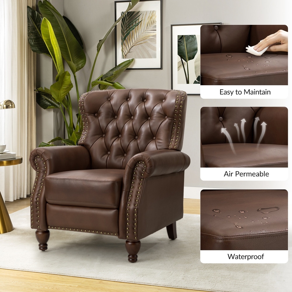 Justine Traditional Genuine Leather Nailhead 34.5\