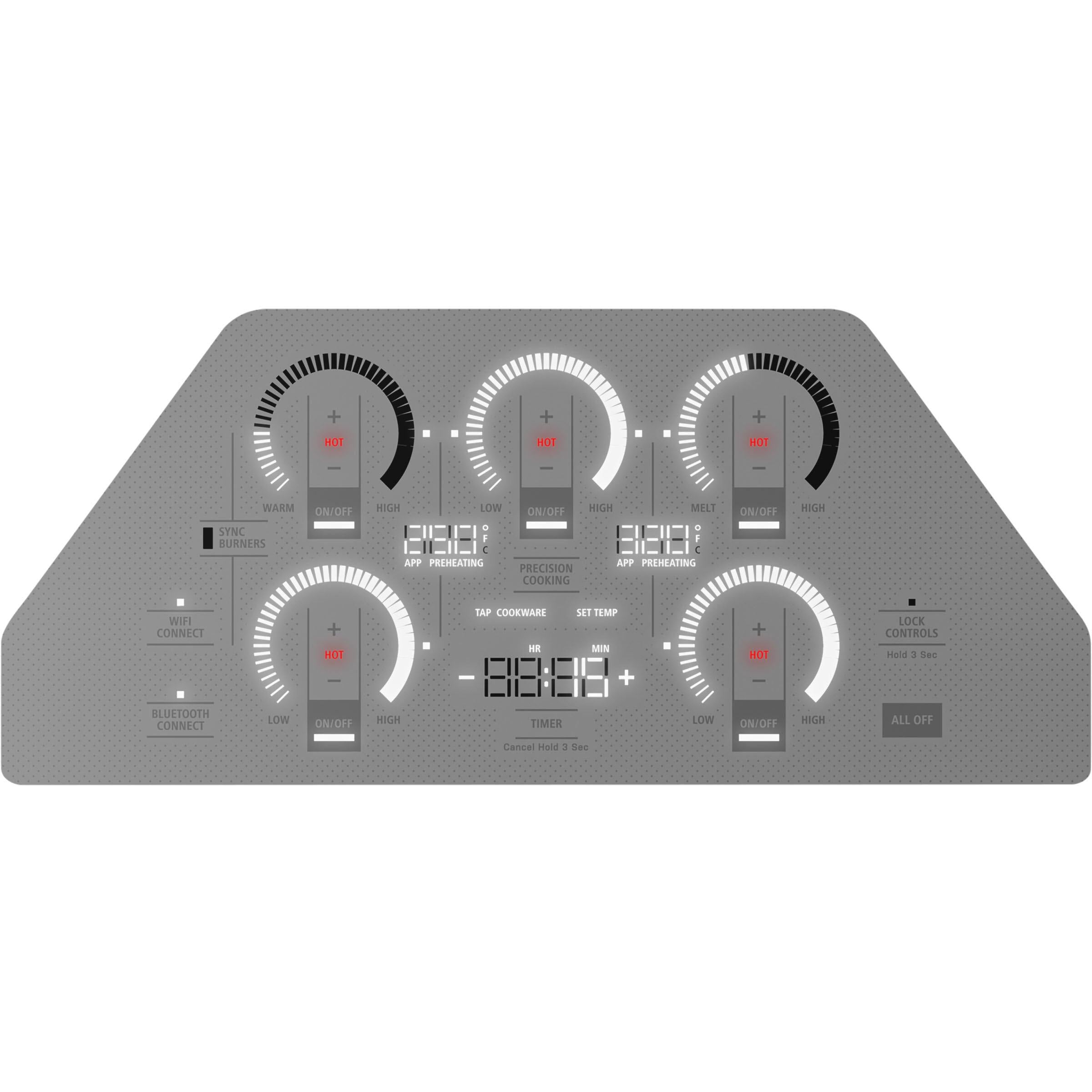 Monogram 36-inch Built-in Induction Cooktop with Wi-Fi Connect ZHU36RSTSS