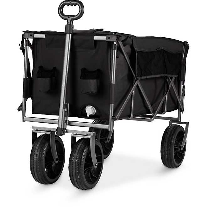 Academy Sports + Ooutdoors XL Folding Wagon with Tailgate and Strap