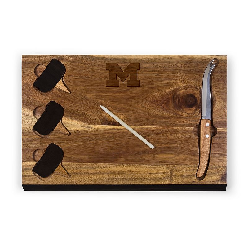 Picnic Time Michigan Wolverines Delio Cheese Cutting Board Set