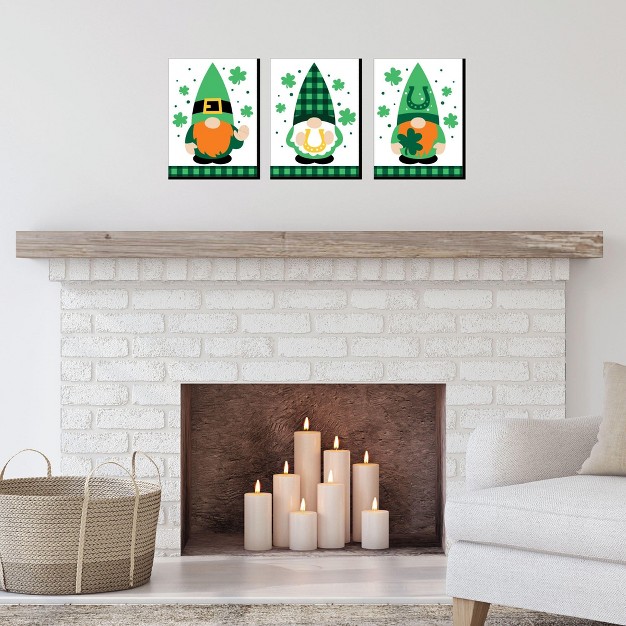 Big Dot Of Happiness Irish Gnomes St Patrick x27 s Day Wall Art And Holiday Room Decor 7 5 X 10 Inches Set Of 3 Prints