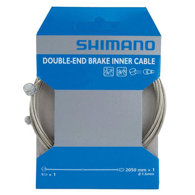 Shimano Stainless Double Ended Universal Brake Cable - Silver