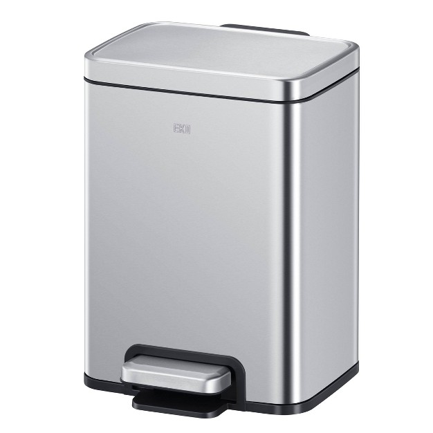 Eko Stainless Steel 6l Madison Step Trash Can Brushed