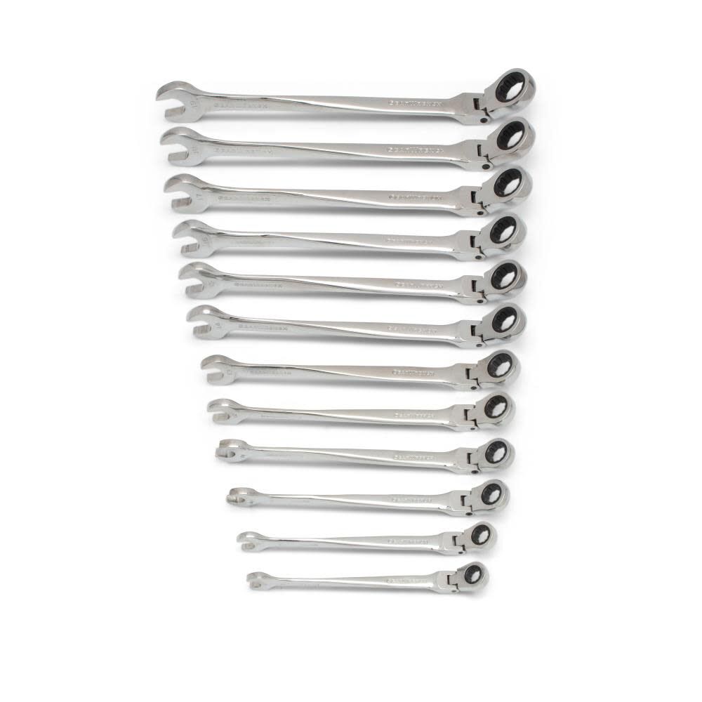 GEARWRENCH Flex Combination Ratcheting Wrench Set 12 Pc. XL X-Beam Metric 85288 from GEARWRENCH