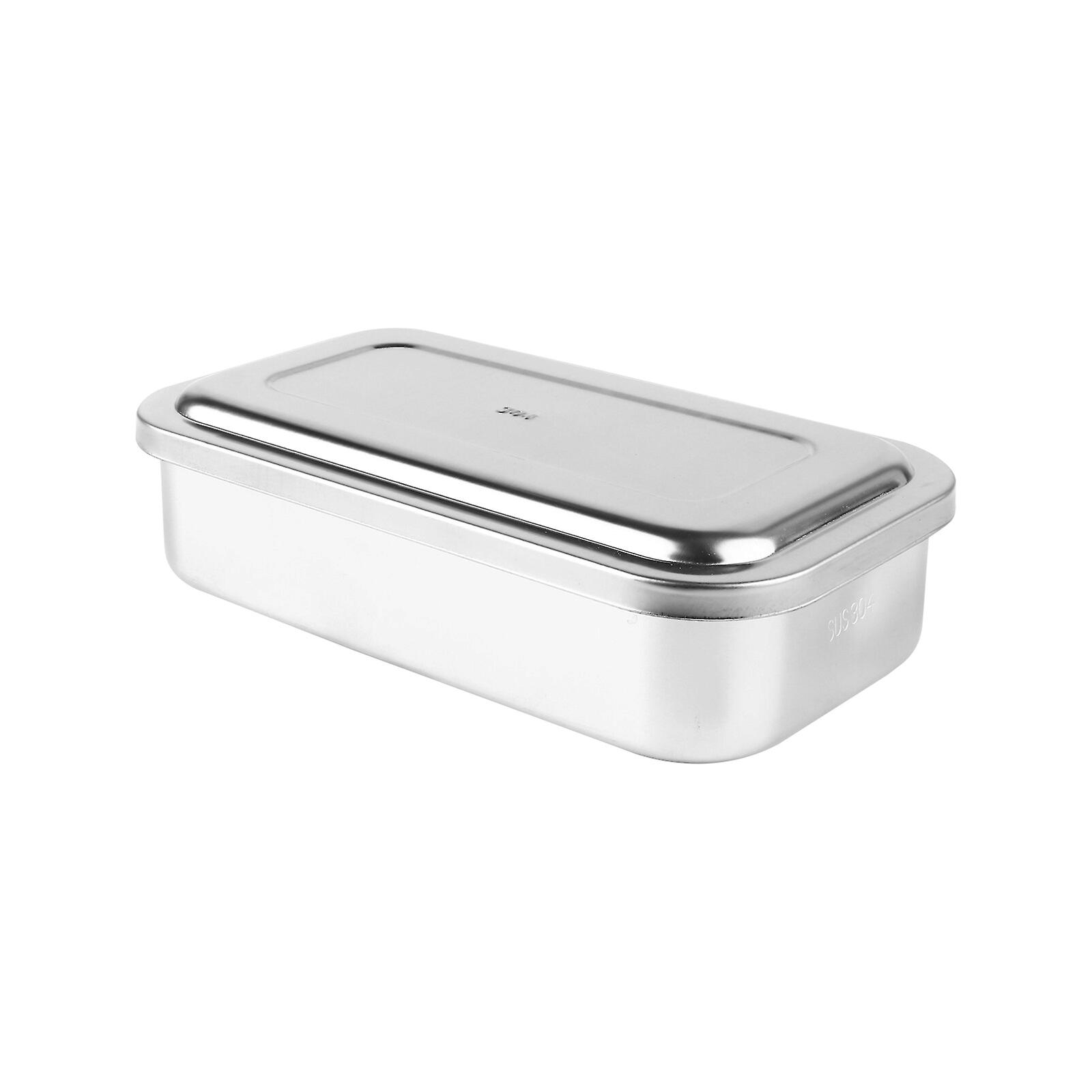 Instrument Tray With Lid Surgical Tray Container Stainless Steel Tray 8 Inch