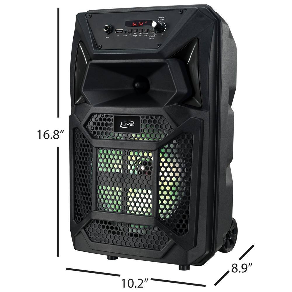 iLive Wireless Jobsite Tailgate Speaker with Bluetooth and Remote ISB312B