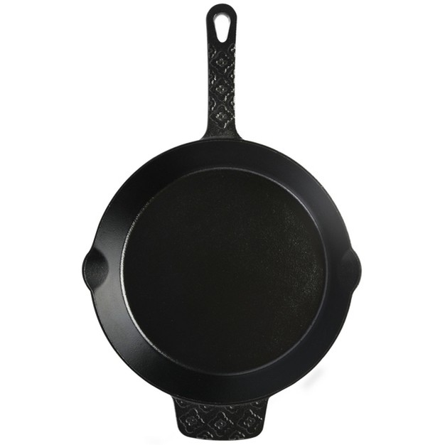 Spice By Tia Mowry Savory Saffron Preseasoned Cast Iron Skillet