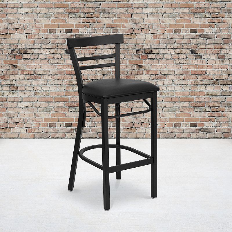 Flash Furniture HERCULES Series Ladder Back Bar Stool