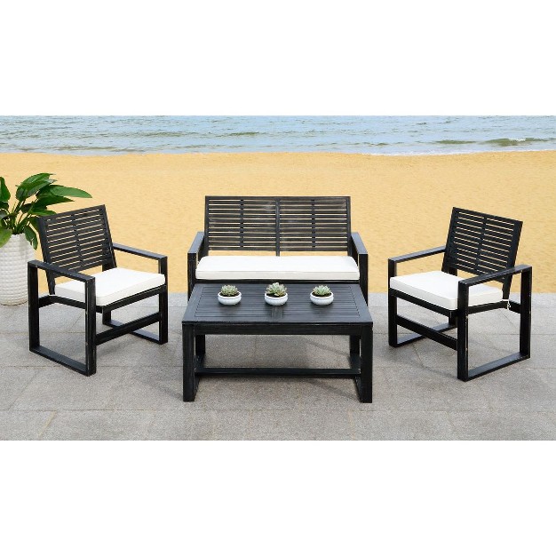 Ozark 4 Piece Patio Outdoor Living Set Safavieh