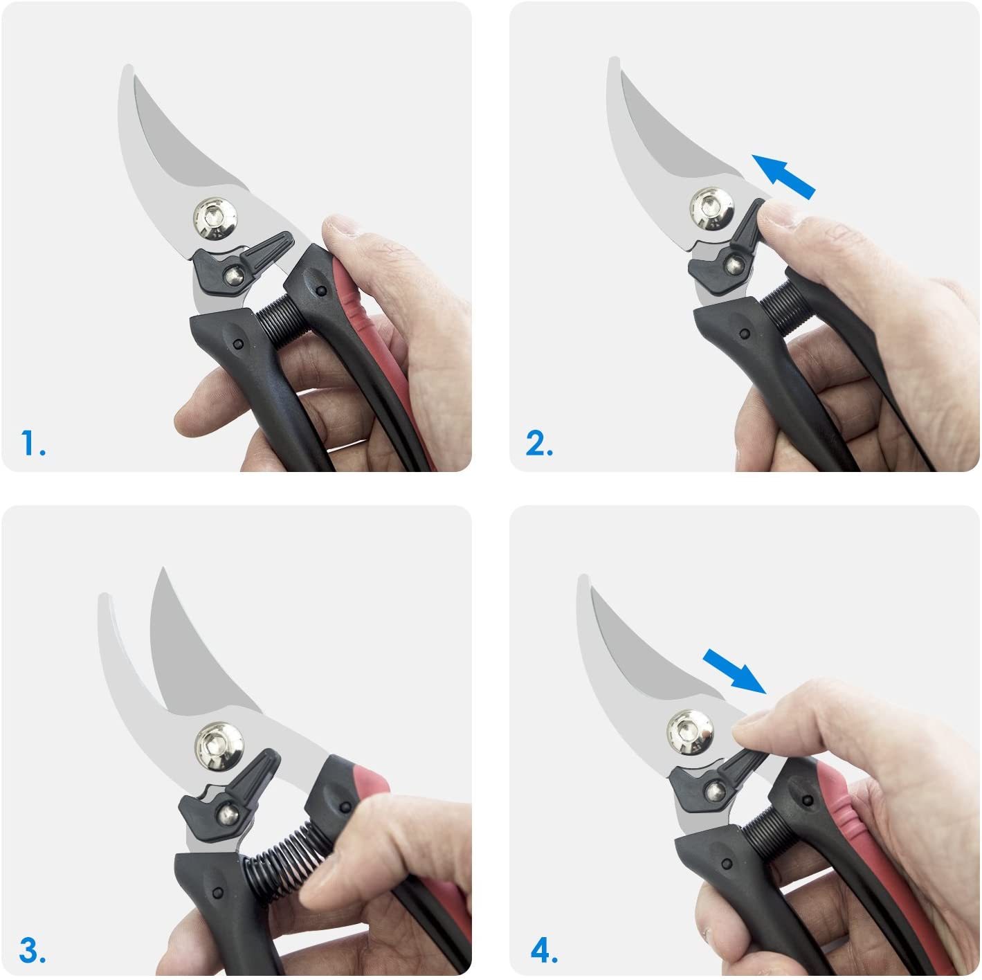 Pruning Shears, JEOutdoors Professional High Carbon Alloy Steel Sharp Blade Bypass Hand Pruner, Tree Trimmer, Garden Shears