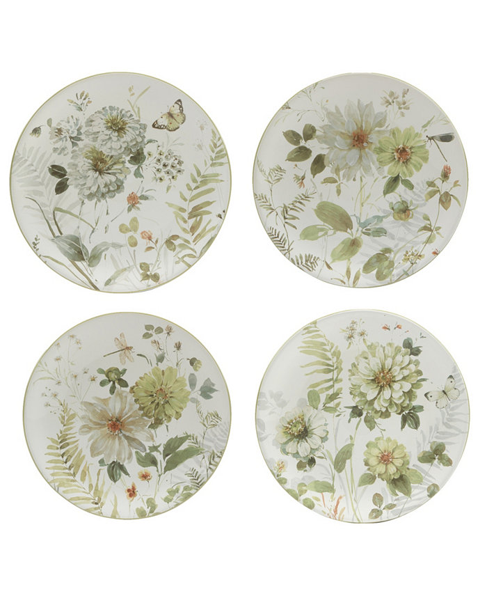 Certified International Green Fields Set of 4 Salad Plate 9