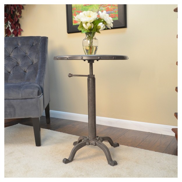 Oslin Restoration Adjustable Accent Table Industrial Carolina Chair And Table