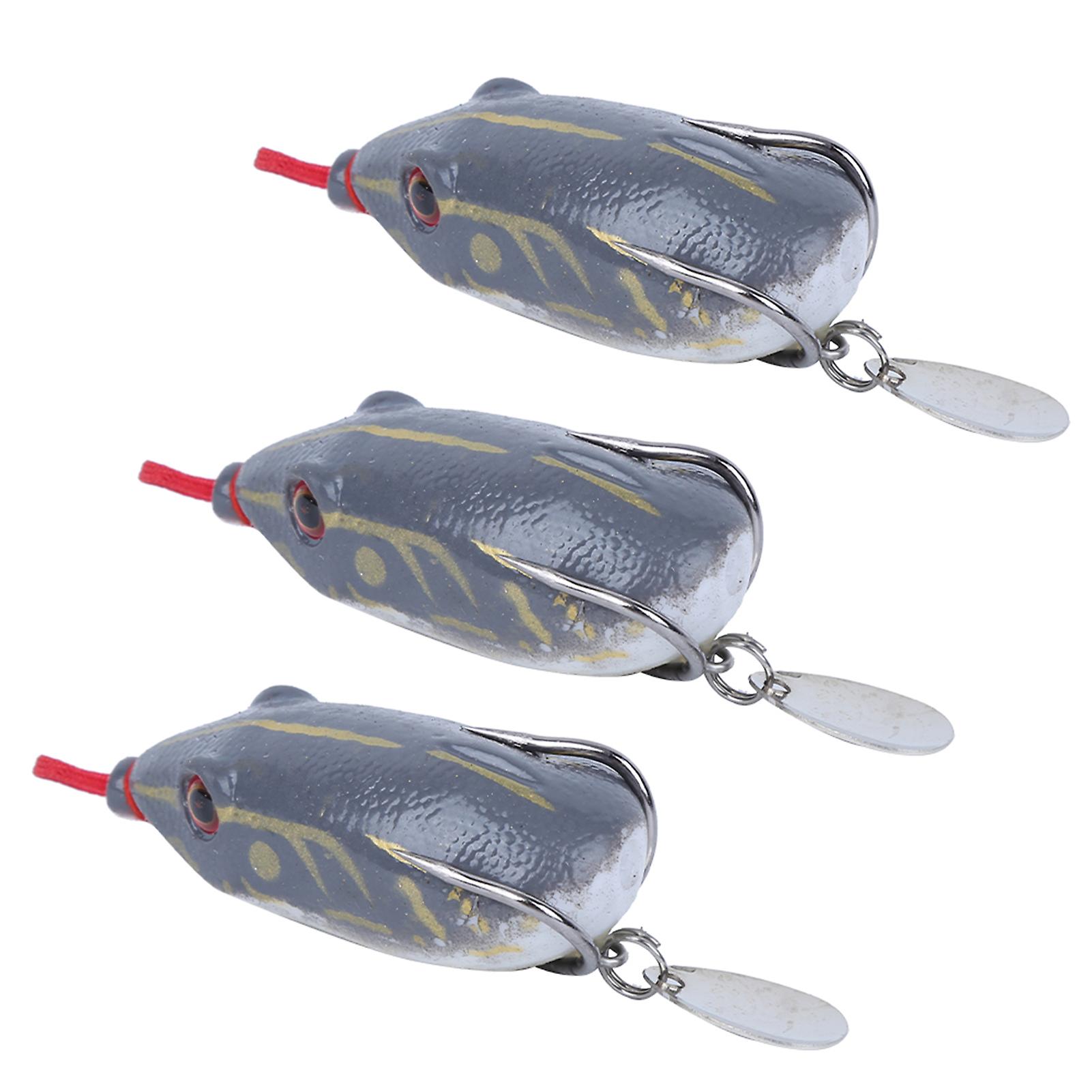 3pcs Artificial Simulation Soft Sequin Fishing Lure Bait Fishing Accessory 5.5cm3#