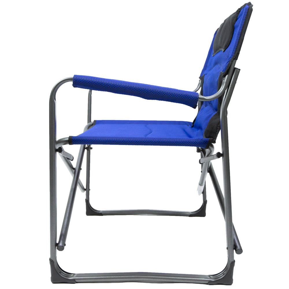 Ozark Trail Camping Director Chair XXL, Blue, Adult