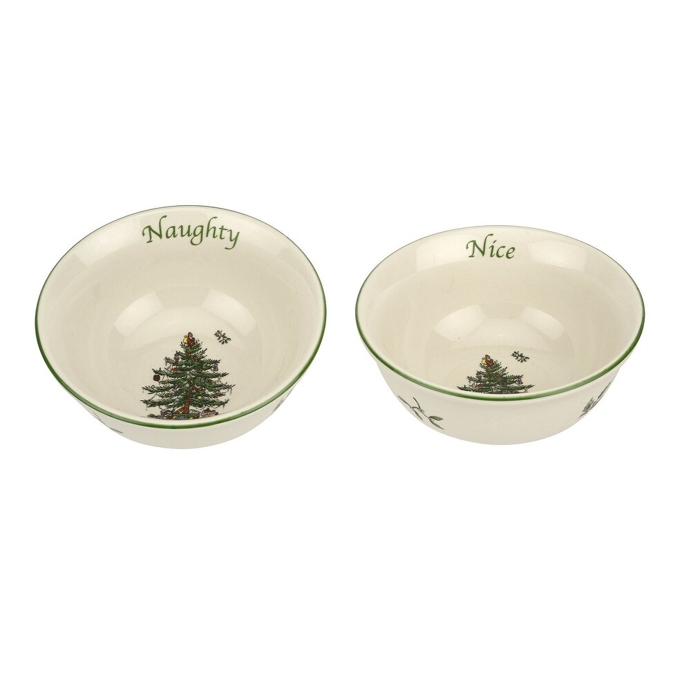 Spode Christmas Tree Dip Bowls Set of 2   4\