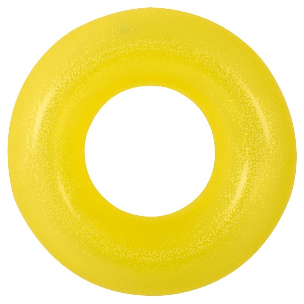 Yellow Inflatable Inner Tube Pool Float