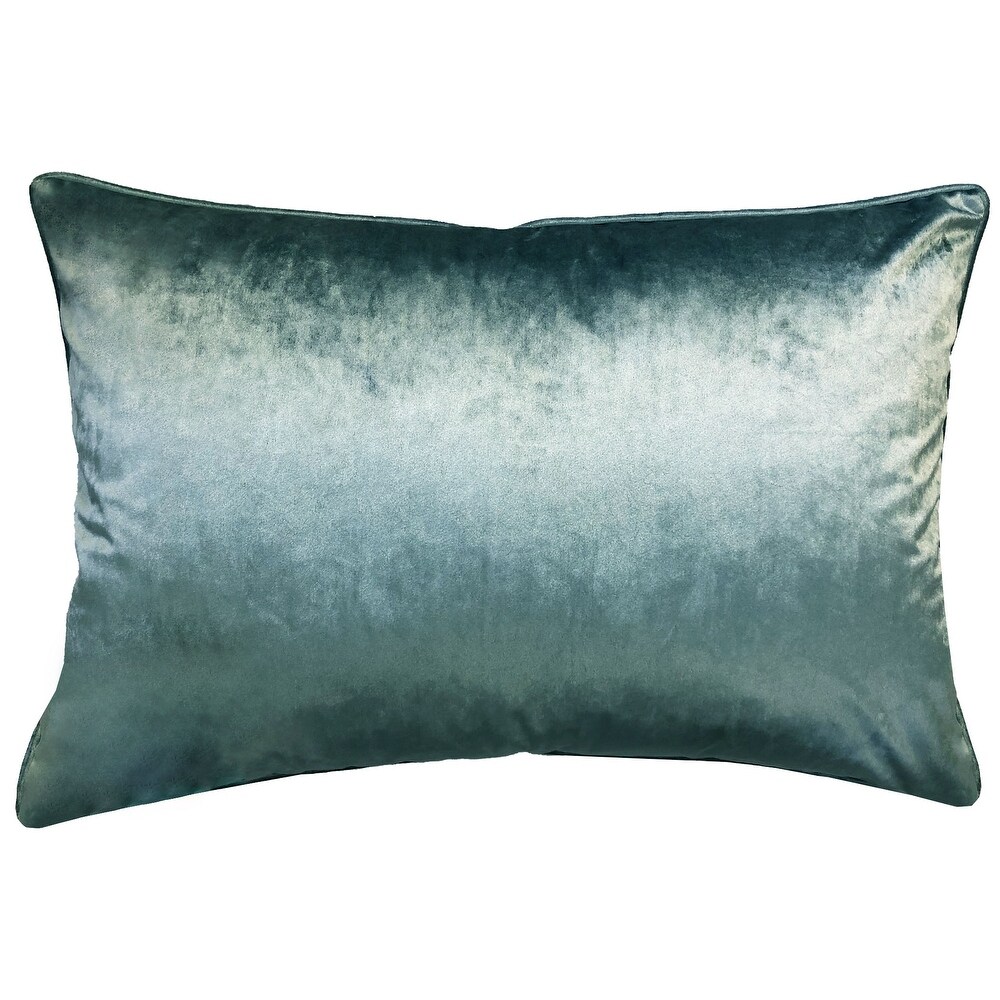 Rodeo Home Eliza Luxury Geomtric Cut Velvet Lumbar Pillow