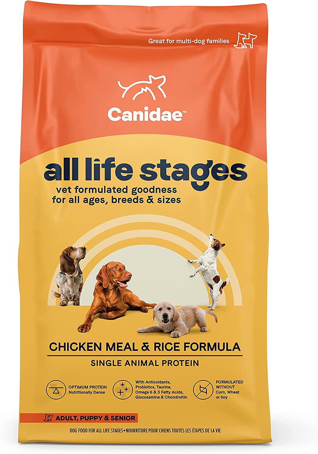 CANIDAE All Life Stages Chicken Meal and Rice Formula Dry Dog Food 30 Pound (Pack of 1)