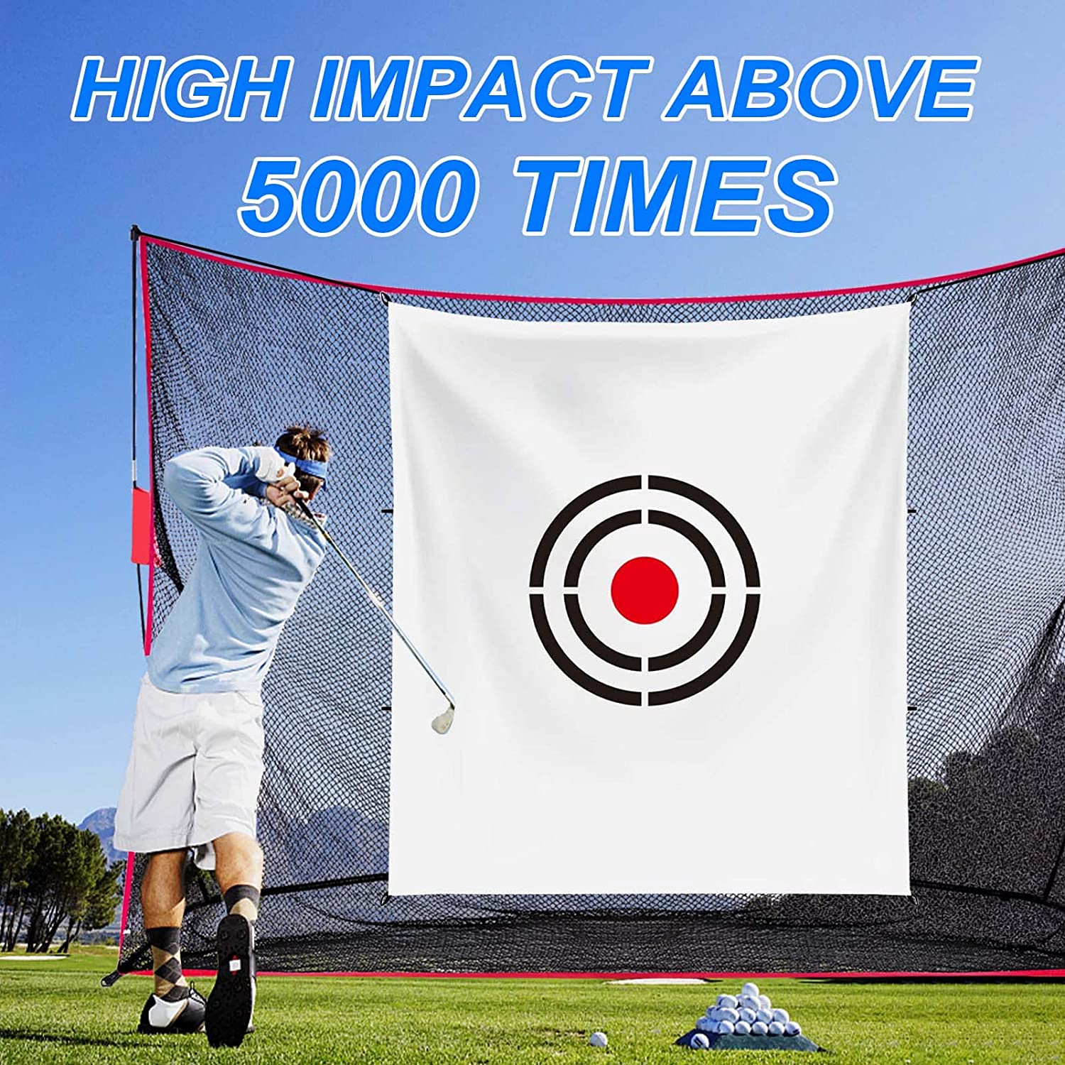 ANDGOAL Golf Practice Net Target - Golf Hitting Net Target， Golf Driving Net Target， Backyard Golf Net Target