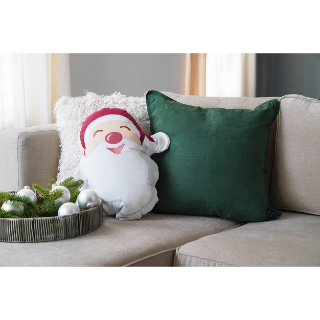 Oversize Santa Smile Christmas Novelty Throw Pillow Lush D cor