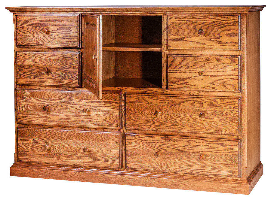 Traditional Oak Entertainment Chest   Traditional   Entertainment Centers And Tv Stands   by Oak Arizona  Houzz