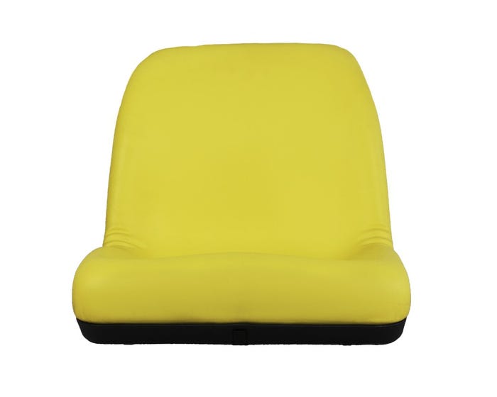 Braber Equipment Utility Tractor Seat， Yellow - SEA-14010YBE