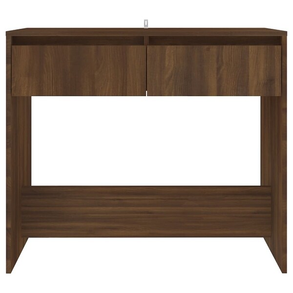 Console Table Brown Oak 35