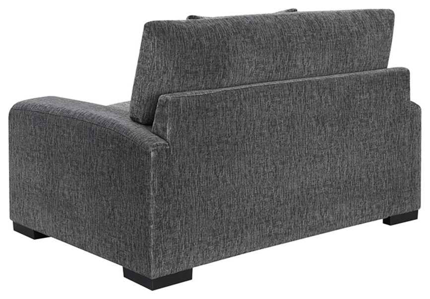 Porter Designs Big Chill Soft Microfiber Chair   Gray   Transitional   Armchairs And Accent Chairs   by Homesquare  Houzz