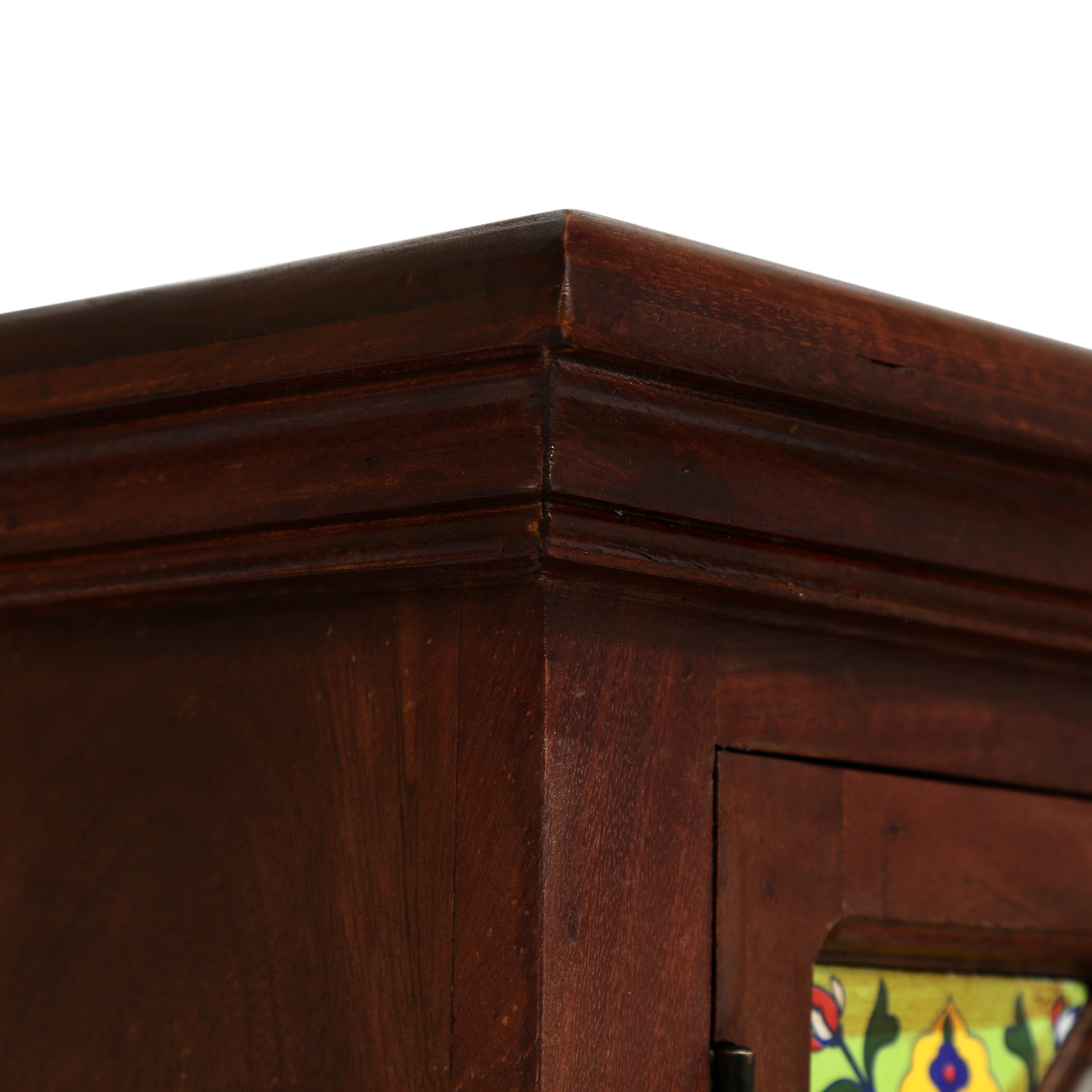 Picabo Handcrafted Boho Mango Wood Nightstand