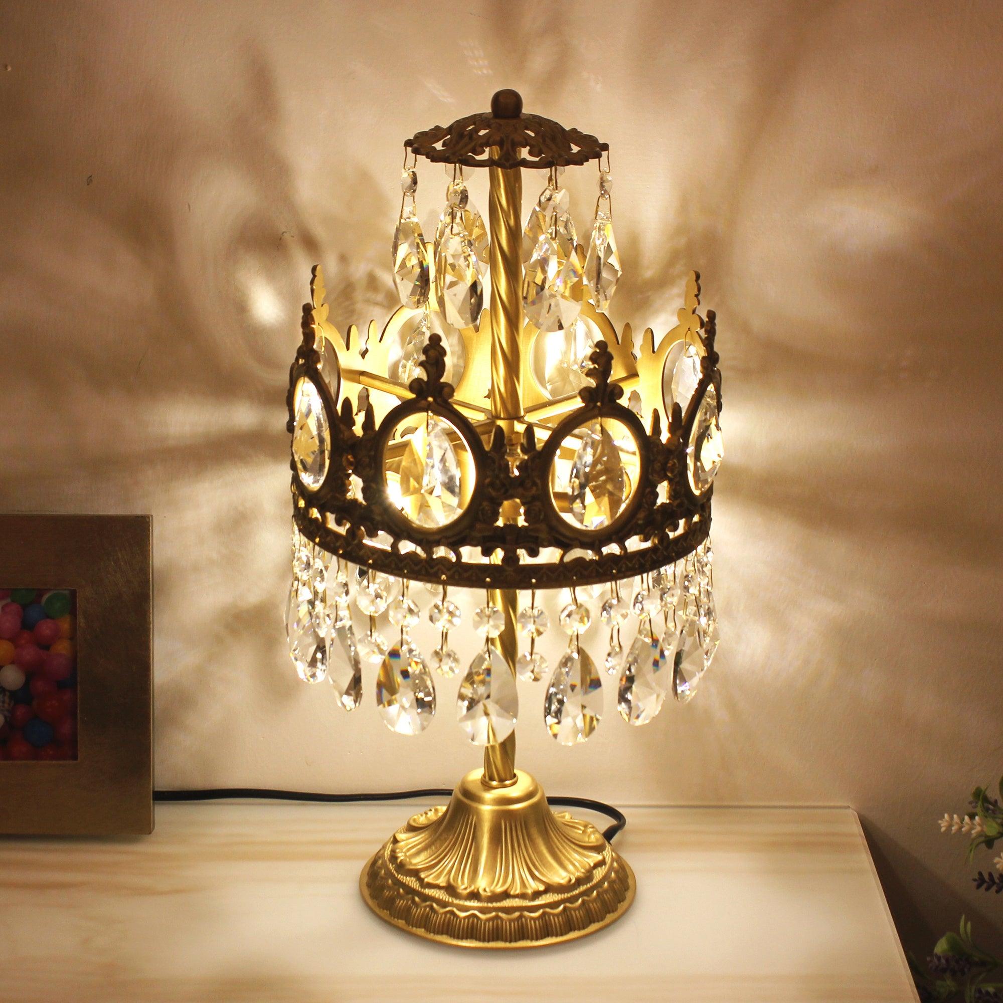 Vintage Crystal Table Light